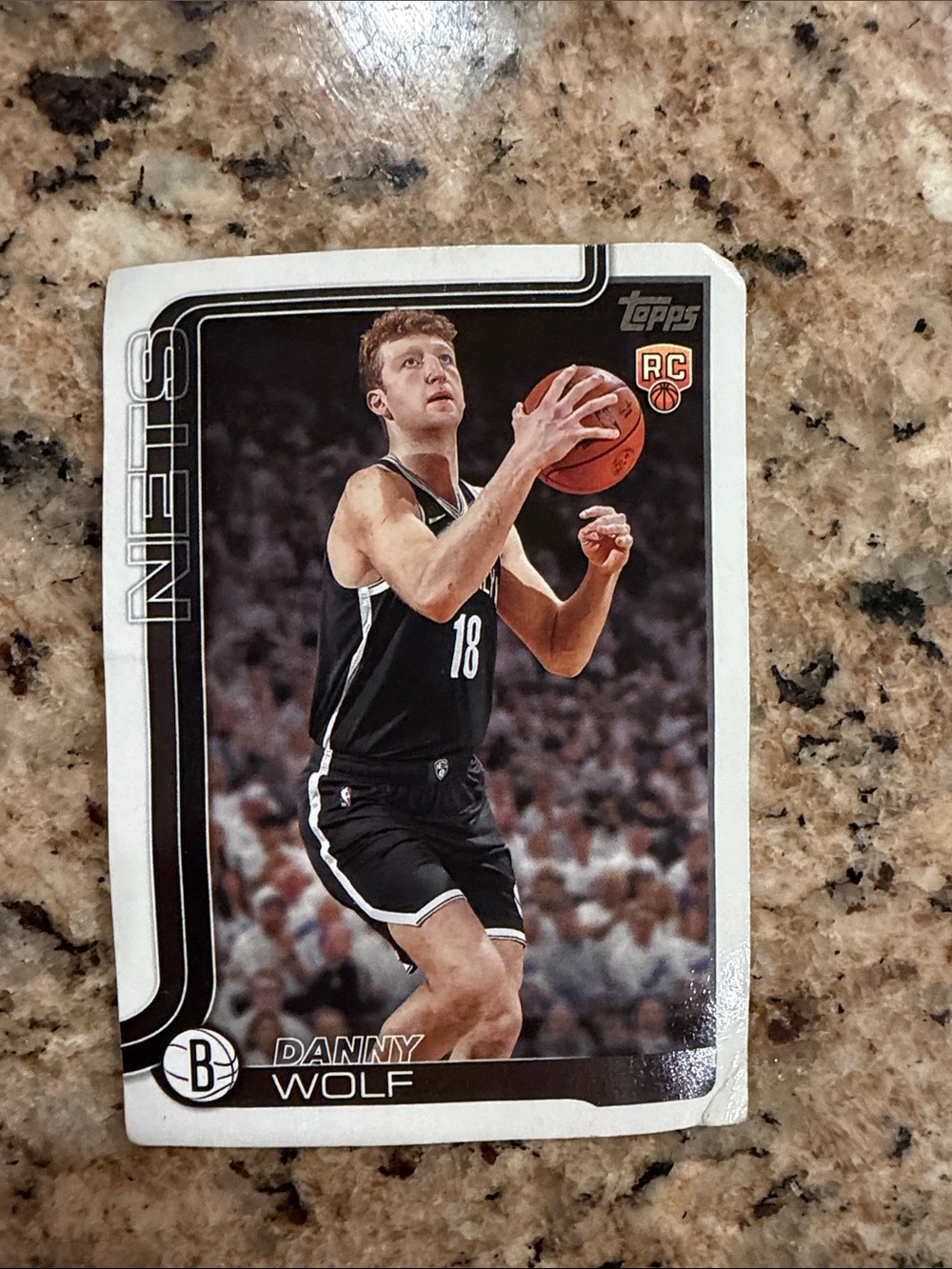 Topps Danny Wolf Basketball Card - Black, White